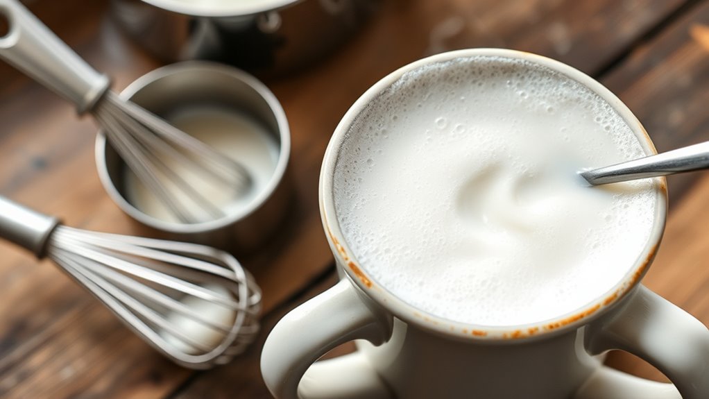 simple tools create frothy milk