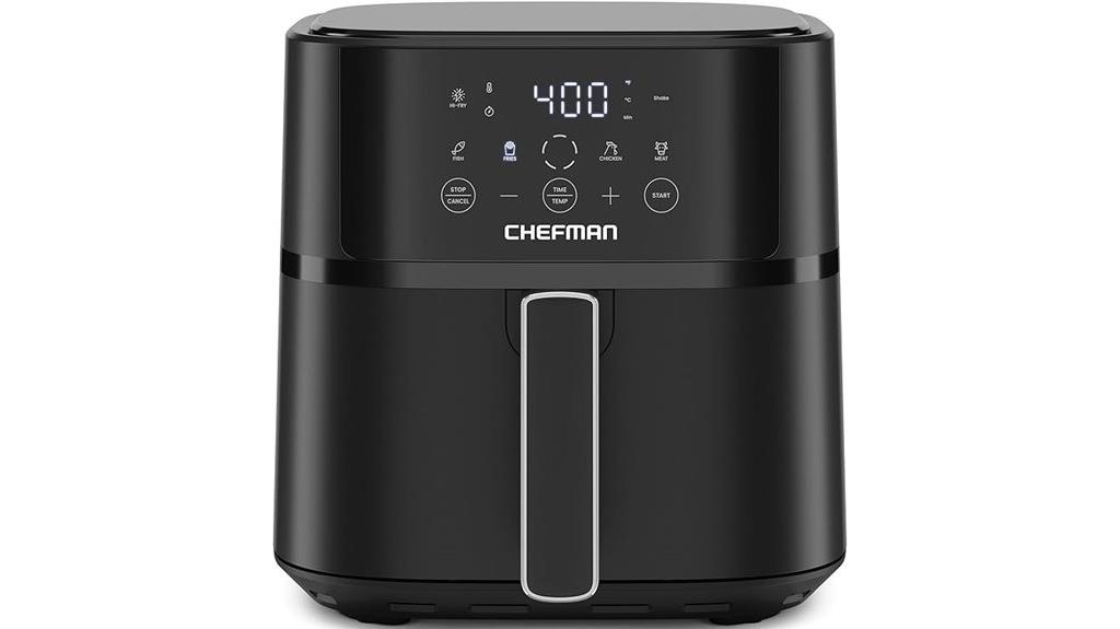 six quart touchscreen air fryer