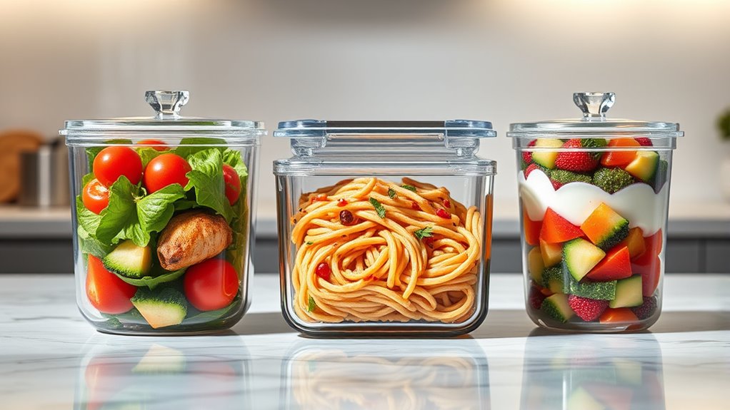 top glass meal storage options