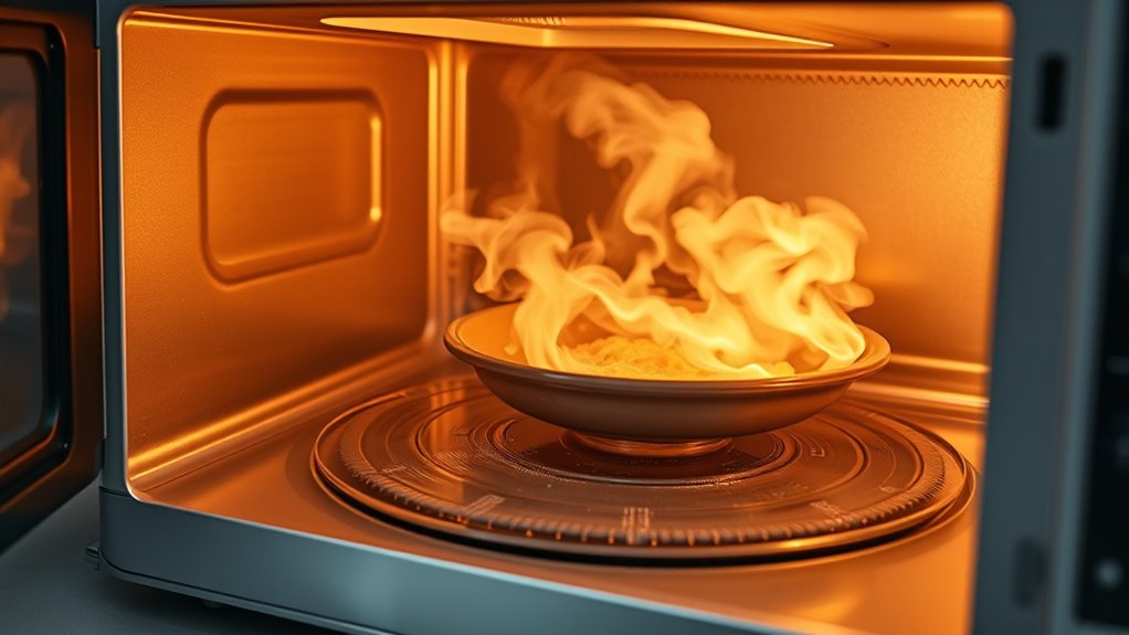 uneven microwave heating distribution