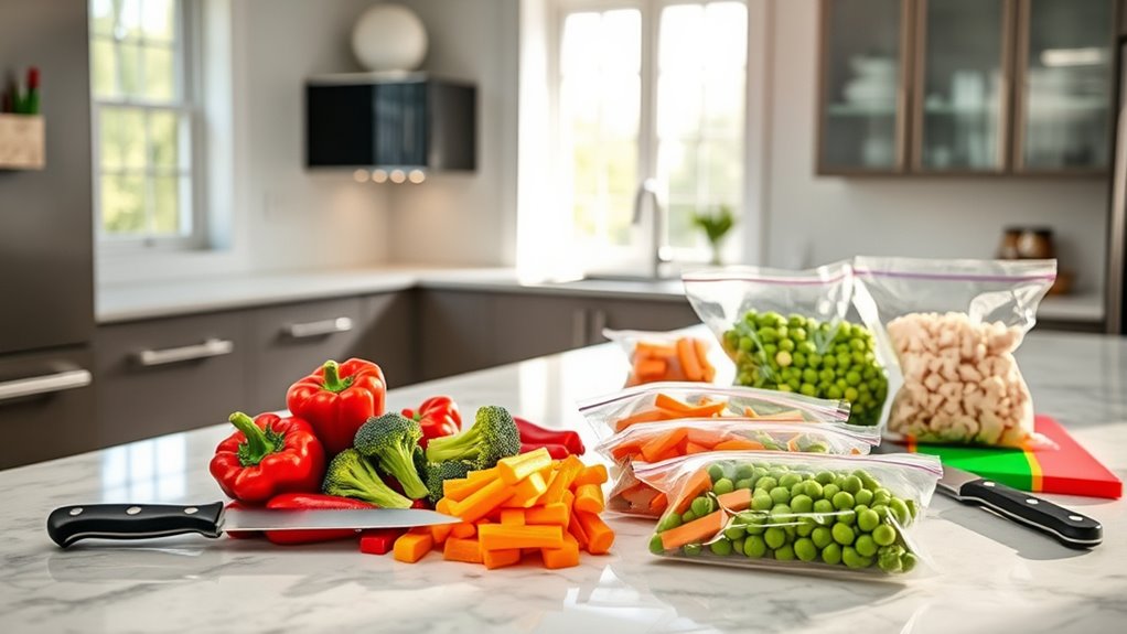 use pre cut frozen produce