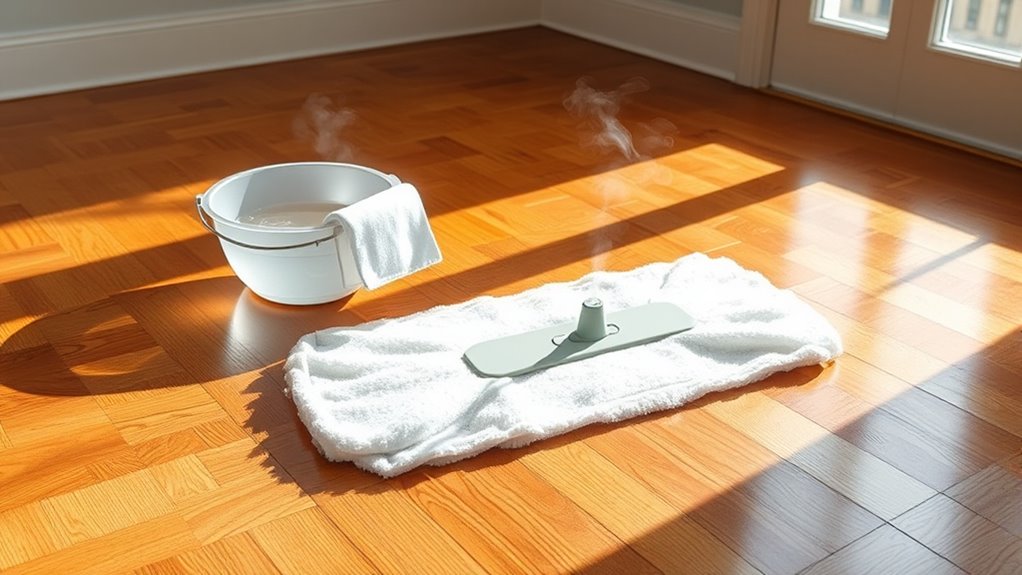 use safe damp microfiber