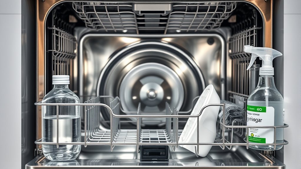 use vinegar or cleaner