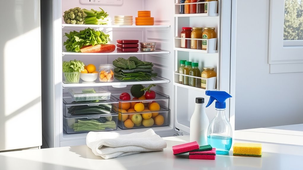 weekly and monthly cleaning