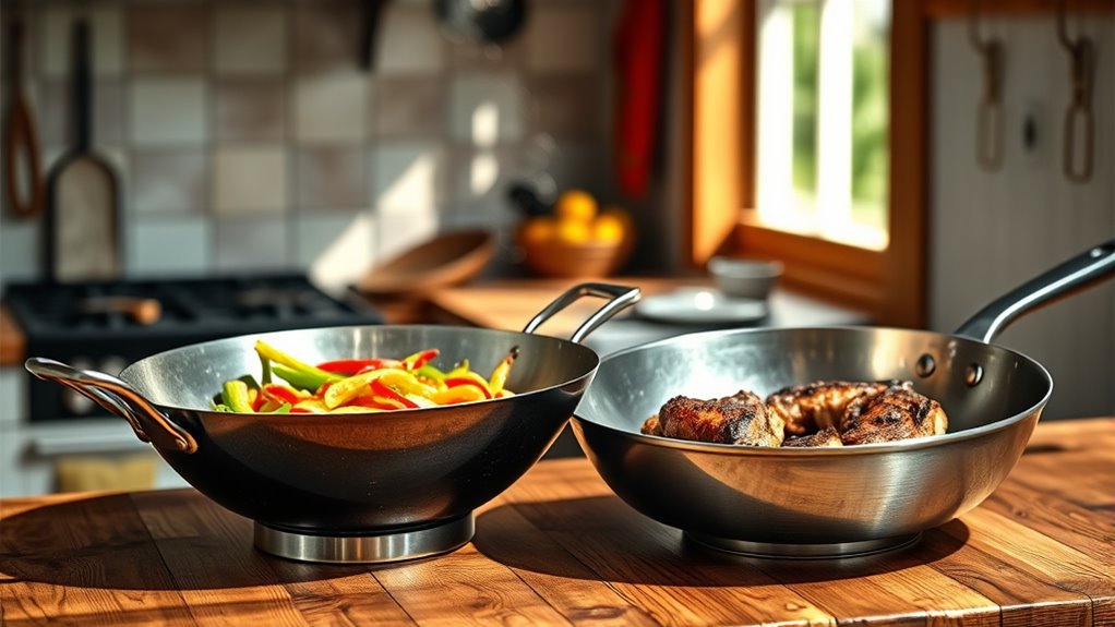 wok s shape enhances stir frying