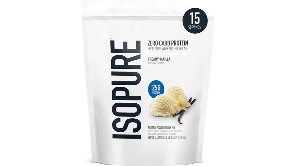 zero carb vanilla protein