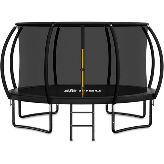 Gigu 10-14FT Outdoor Recreational Trampoline with Enclosure