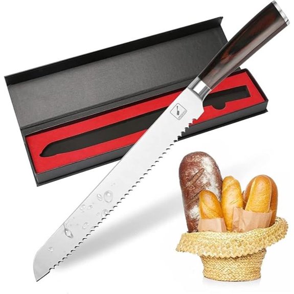 Imarku 10-Inch Serrated Bread Slicing Knife