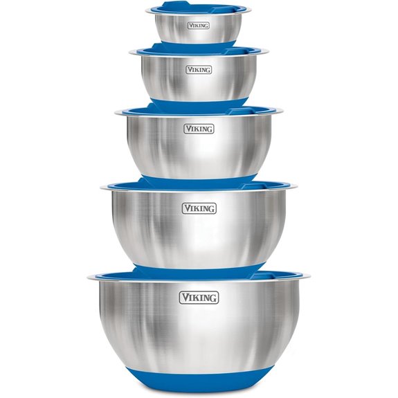 Viking 10-Piece Stainless Steel Mixing Bowls Set