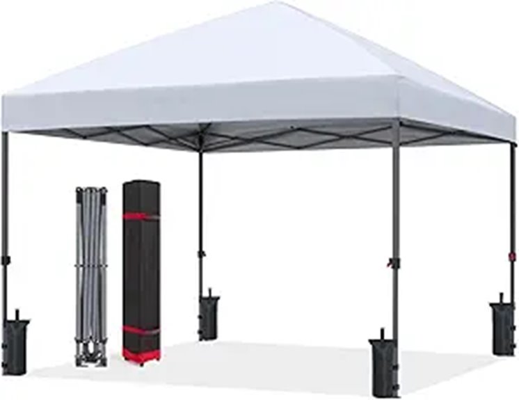 ABCCANOPY 10x10 Pop Up Canopy with Sandbags