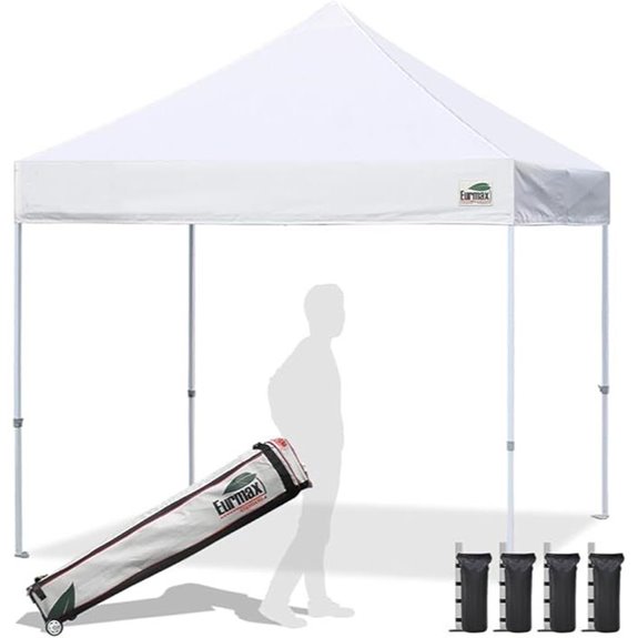 Eurmax 10x10ft Pop Up Canopy Tent with Bags