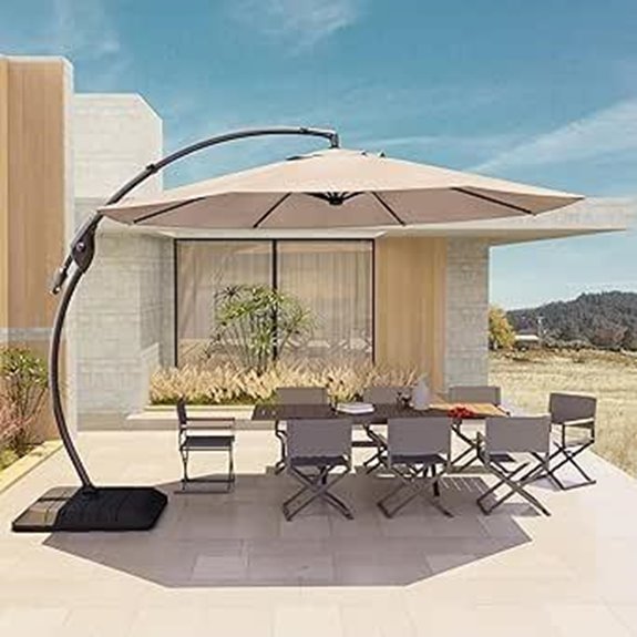Grand Patio 11FT Outdoor Cantilever Umbrella