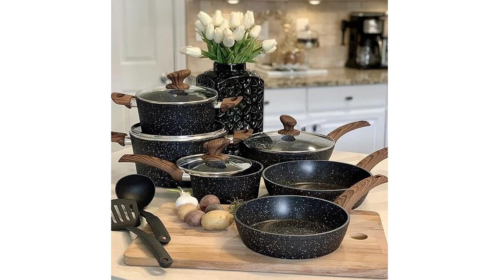 12 piece nonstick cookware set