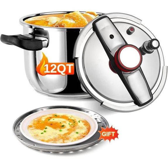 12 Qt Stainless Steel Pressure Cooker