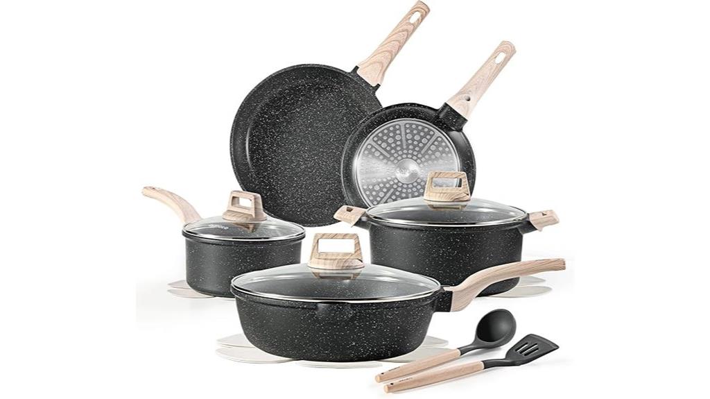 14 piece non stick cookware