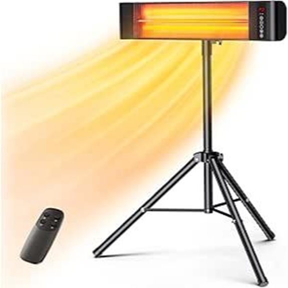 VAGKRI 1500W Infrared Outdoor Patio Heater