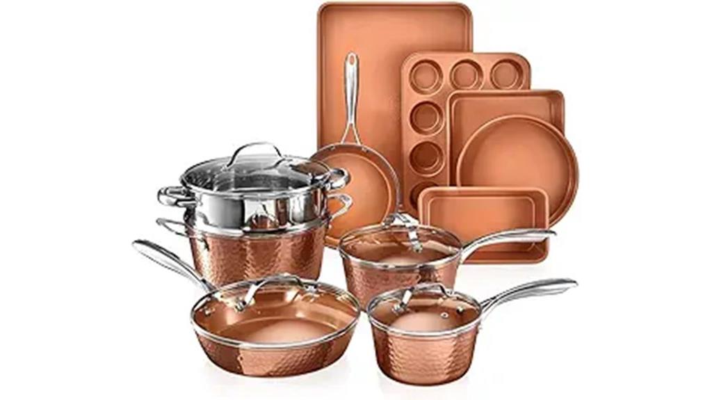 15 piece ceramic cookware
