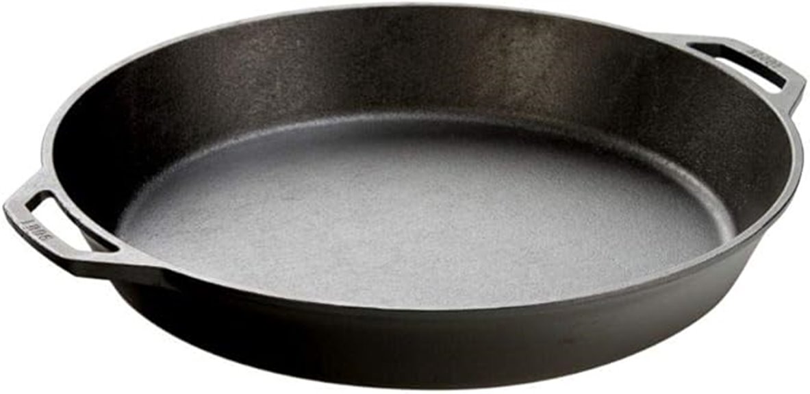 17 inch seasoned cast iron