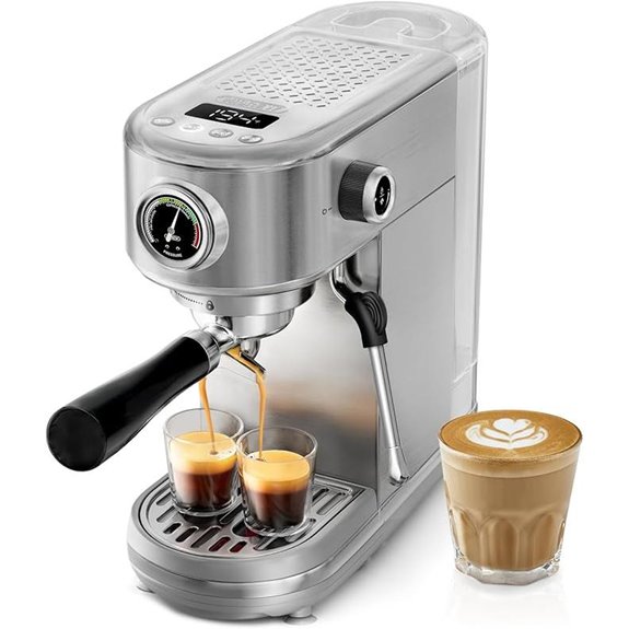 HIBREW 20 Bar Espresso Machine with Milk Frother