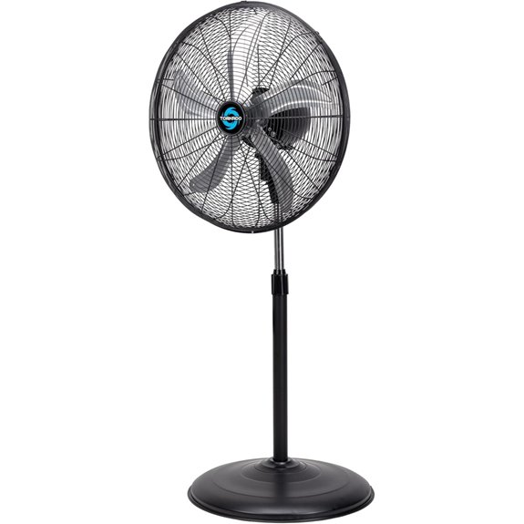 Tornado 20” Oscillating Pedestal Fan 3-Speed