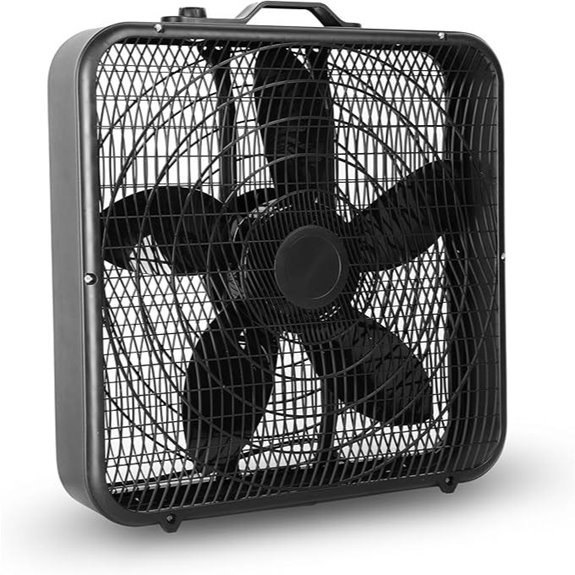 Xcity 20-Inch 3-Speed Quiet Box Fan