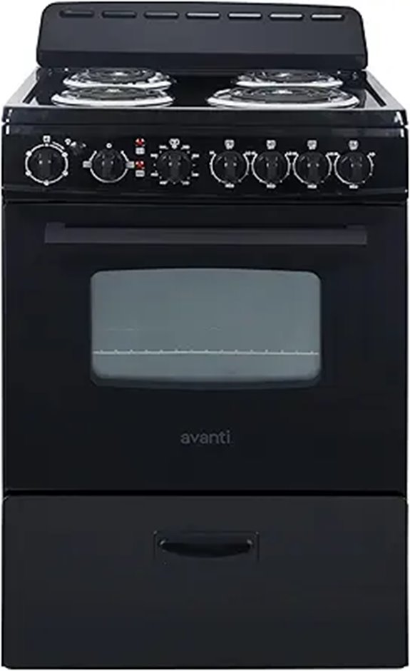 Avanti 24-Inch Electric Range Oven with Burner and Drawer