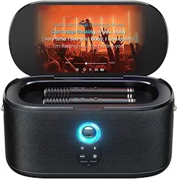 Ikarao 280W Karaoke Machine with Microphones and HDMI