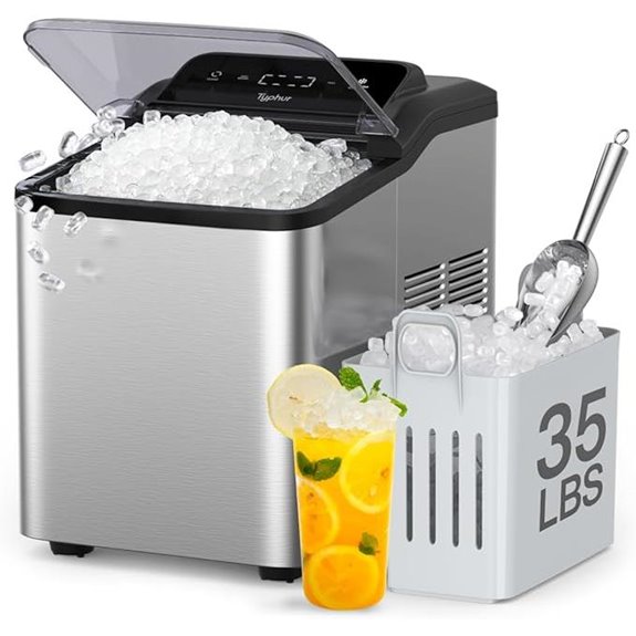 Typhur 35lb Countertop Nugget Ice Maker with Cleaner