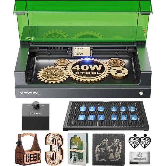 xTool S1 40W Laser Engraver with Air Assist Bundle