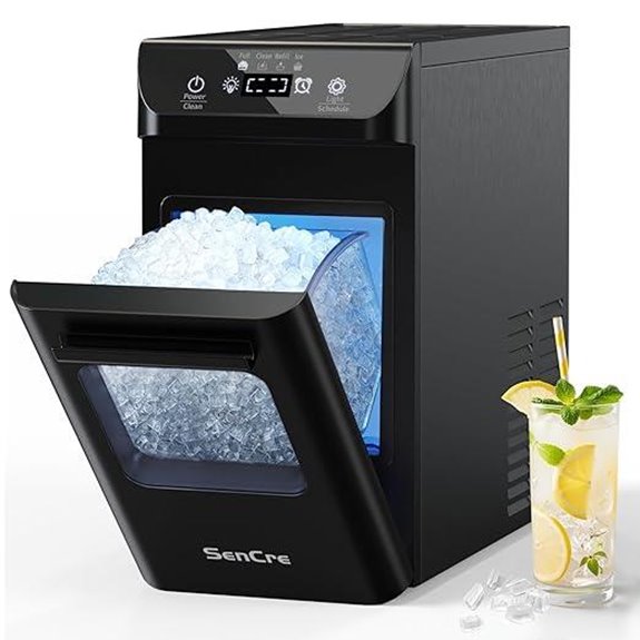 Nugget Ice Maker 44lbs/Day with Self-Clean & Timer