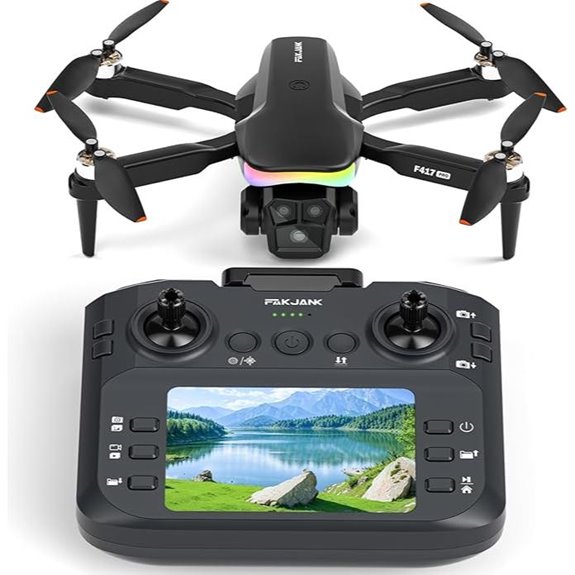 4K Camera Drone with Remote and RGB Lights