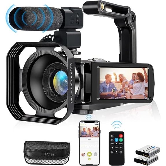 4K WiFi Vlogging Camera with 48MP 18X Zoom