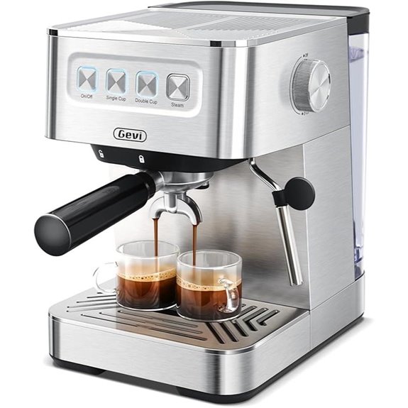 Gevi 58mm Portafilter Espresso Machine with Milk Frother