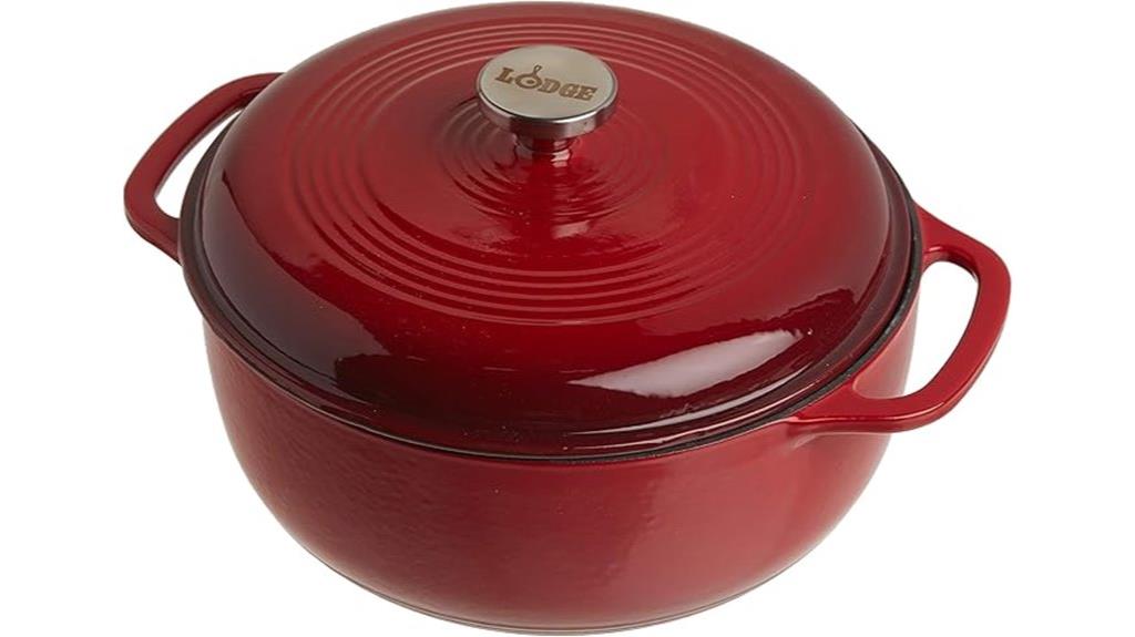 6 quart enameled dutch oven