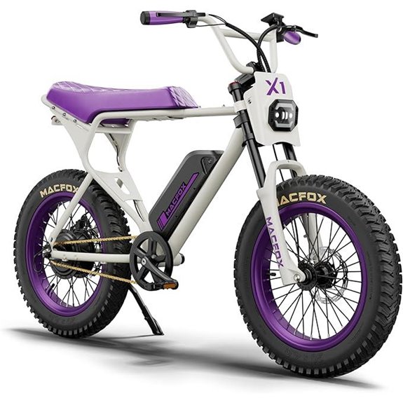 MACFOX X1S Electric Bike 750W 25 MPH Fat Tires