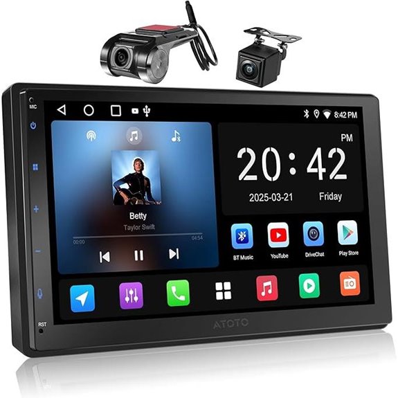A5L 7-Inch Android Double Din Car Stereo System