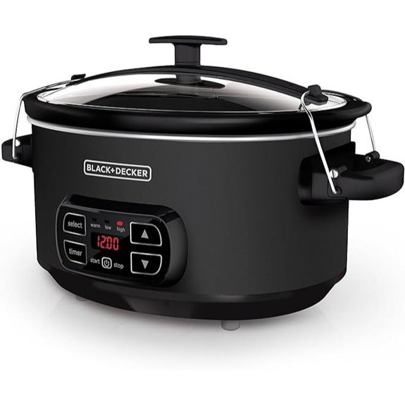 BLACK+DECKER 7-Quart Slow Cooker with Locking Lid