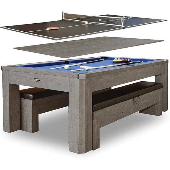 Hathaway Newport 7ft Multi-Game Pool Table & Benches