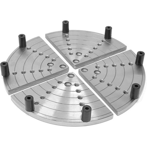 WEN LA432F 8-Inch Flat Lathe Chuck Jaws for Bowl Turning