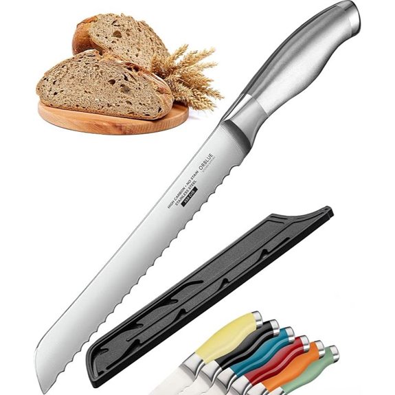 Orblue Serrated Bread Knife 8-Inch Blade