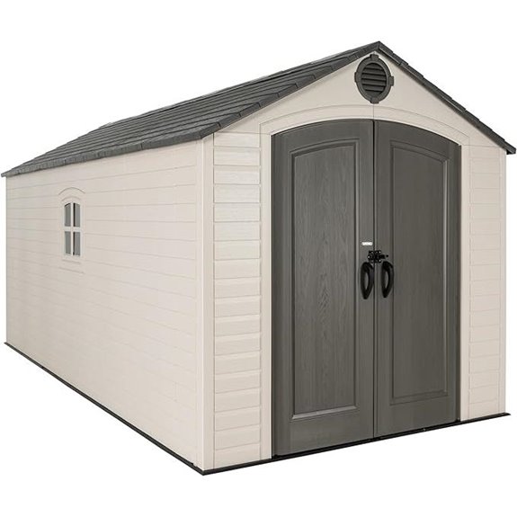 Lifetime 8x15 ft Resin Outdoor Storage Shed