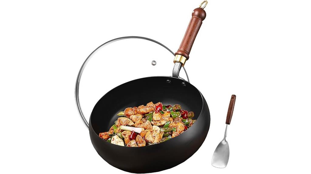 9 5 inch carbon steel wok