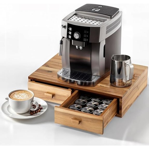 Tinamo Acacia Coffee Pod Storage Box (2 Drawers)