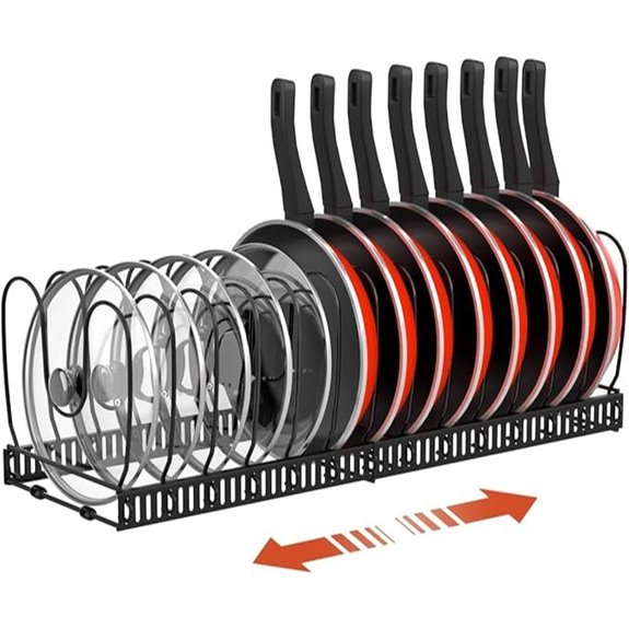 Housolution Expandable Pot and Pan Organizer Rack
