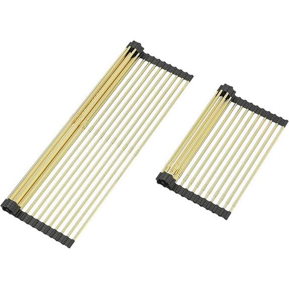 Telescopic Gold Drain Rack for Stainless Steel Sinks