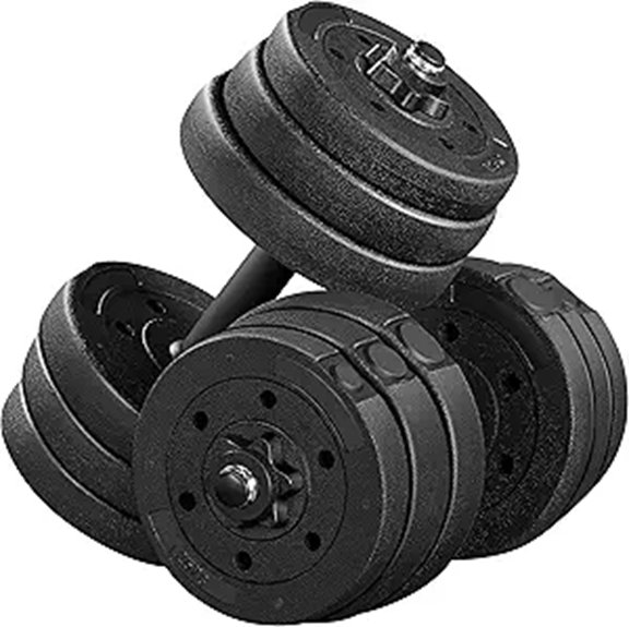 Yaheetech Adjustable Dumbbell Set for Home Gym