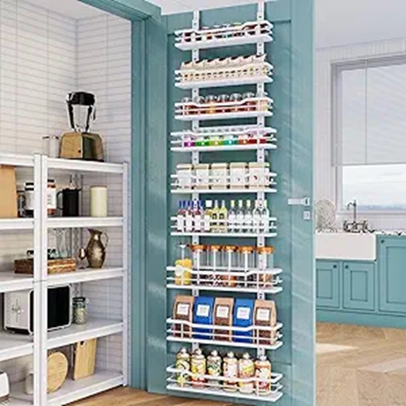 Over-The-Door Pantry Organizer with Adjustable Baskets