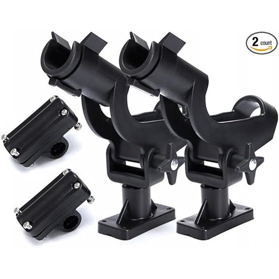 Adjustable Rotatable Fishing Rod Mount Bracket Kit