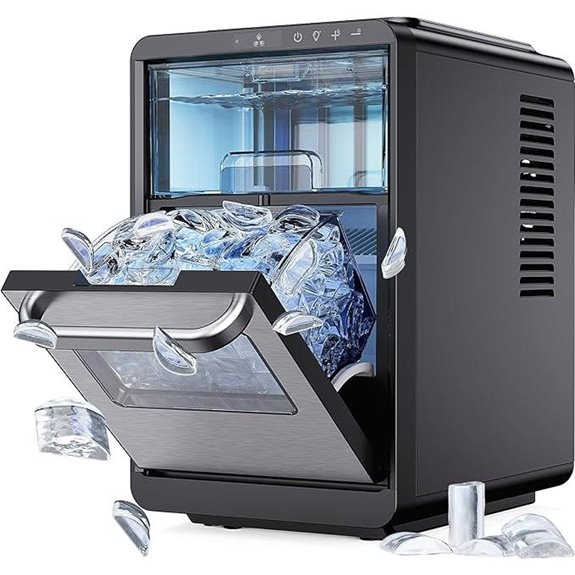 Silonn Countertop Ice Maker with Adjustable Thickness