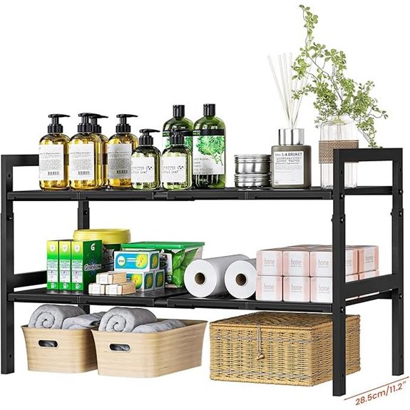 Expandable Under Sink Organizer with Removable Panels
